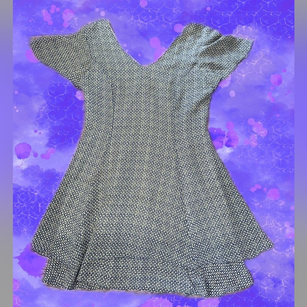 CDC - Vintage 90s patterned tiered mini dress